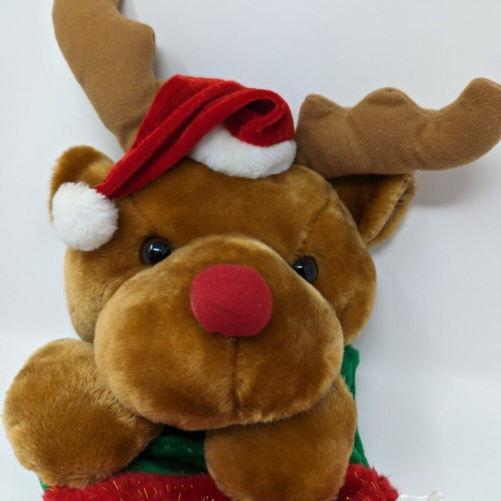 Rudolph the Red Nosed Reindeer Plush Stuffed Christmas Stocking - Picture 2 of 10